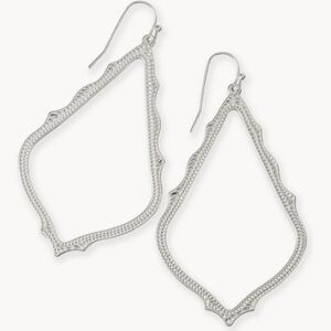 Kendra Scott Silver Teardrop Earrings